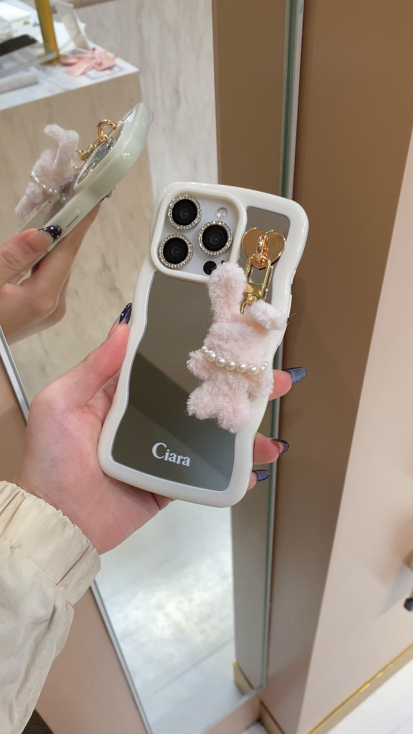 ホワイトウェーブミラーケースカスタム