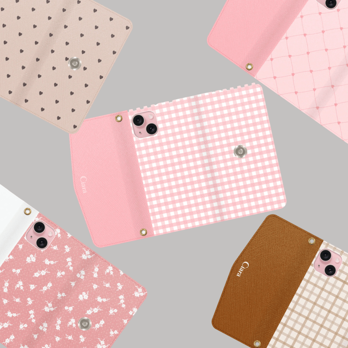 新品だよ～】♡レディース パター シルバー/パープル （iPhone15ケース 