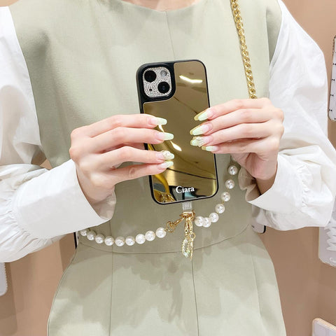 ゴールドミラーケースストラップカスタム