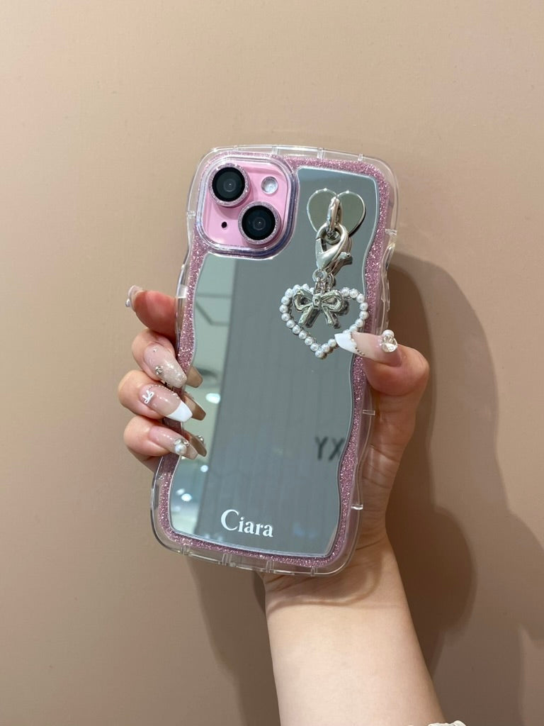 クリアウェーブミラーロゴケースカスタム