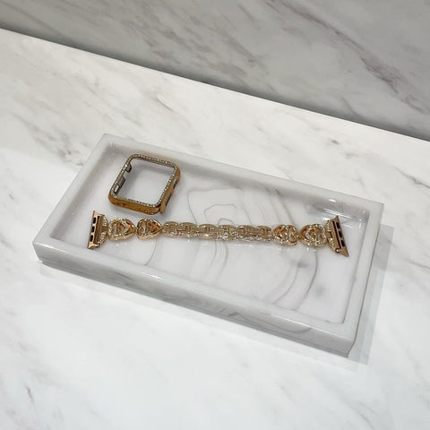 ハートビジューアップルウォッチカスタム