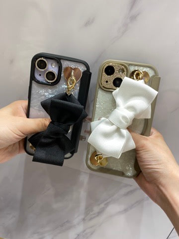 PUレザーフリップクリアケースカスタム