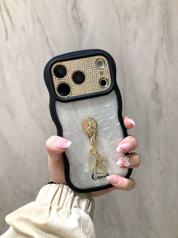 ウェーブフレームロゴクリアケースカスタム