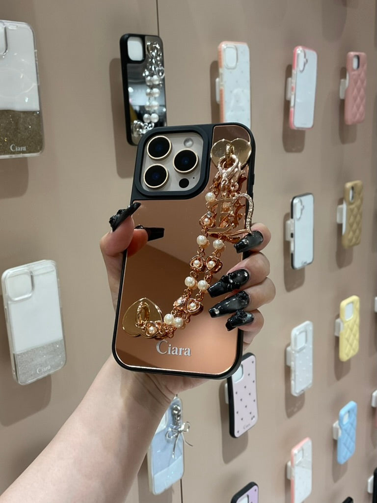 ピンクミラーケースカスタム