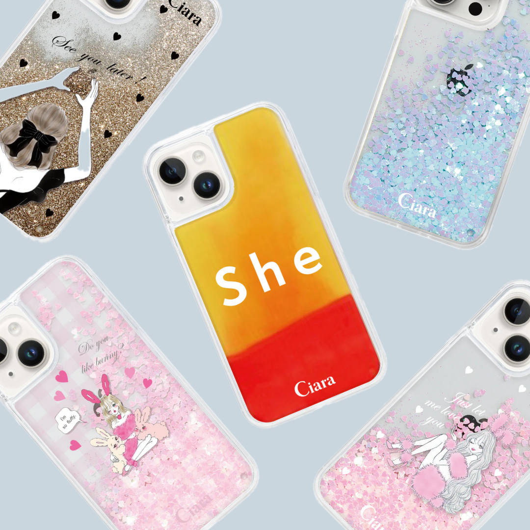 ラメ入り透明クリアiPhoneケース!キラキラなグリッターカバー紹介