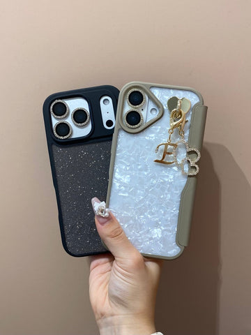 PUレザーフリップロゴクリア 手帳型カード収納ケースカスタム