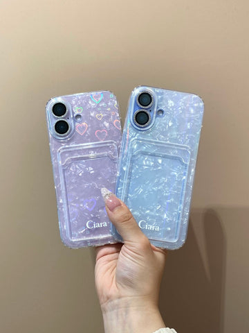 TPU カード収納ロゴクリアケース カスタム