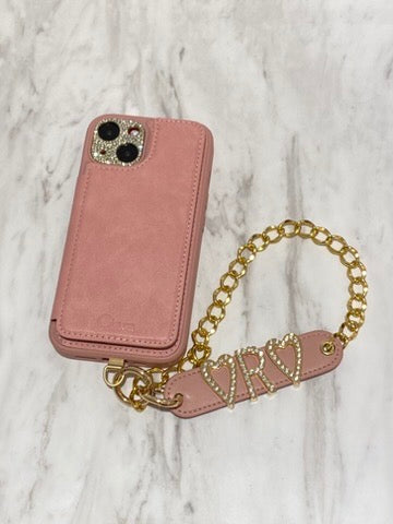 ピンクバンドレザーストラップカスタム