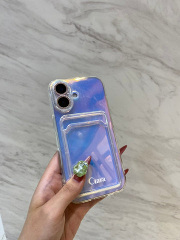 TPUカード収納ロゴクリアケースカスタム