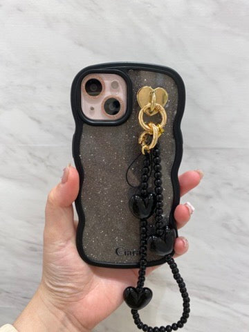 ブラックウェーブクリアケースカスタム