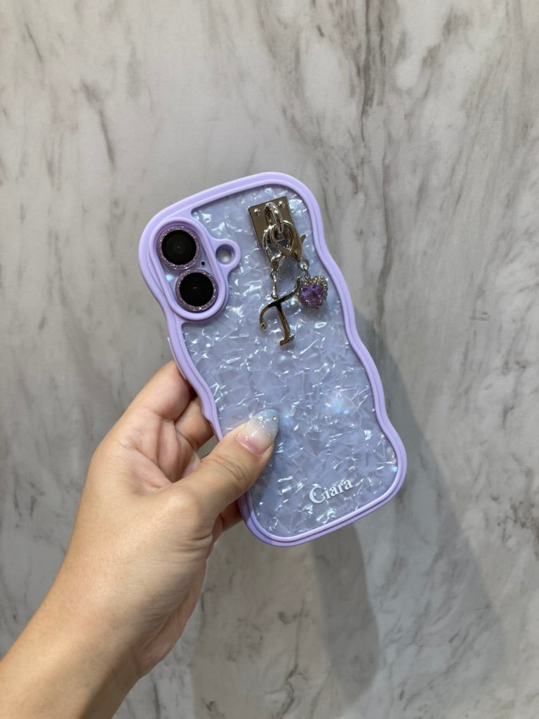 ウェーブフレームロゴクリアケースカスタム