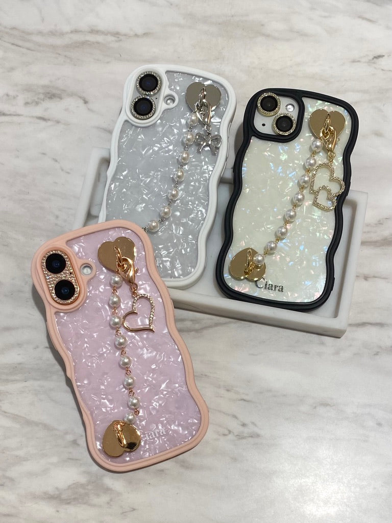 ウェーブフレームロゴクリアケース カスタム