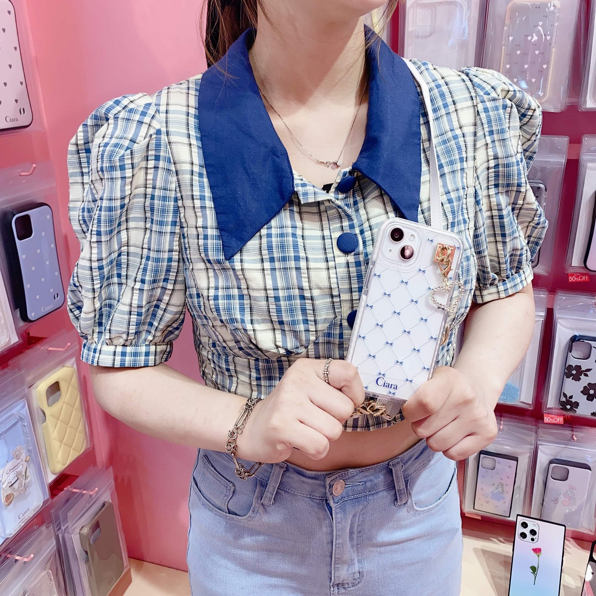 キルティングリボンケースストラップカスタム