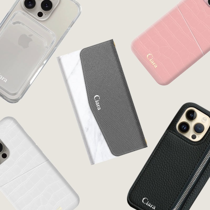 iPhoneケース・カバー カード収納付き