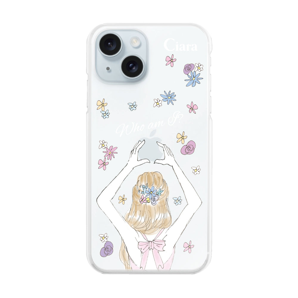 iPhone15Plus ハイブリッド クリアケース バックショット ピンク