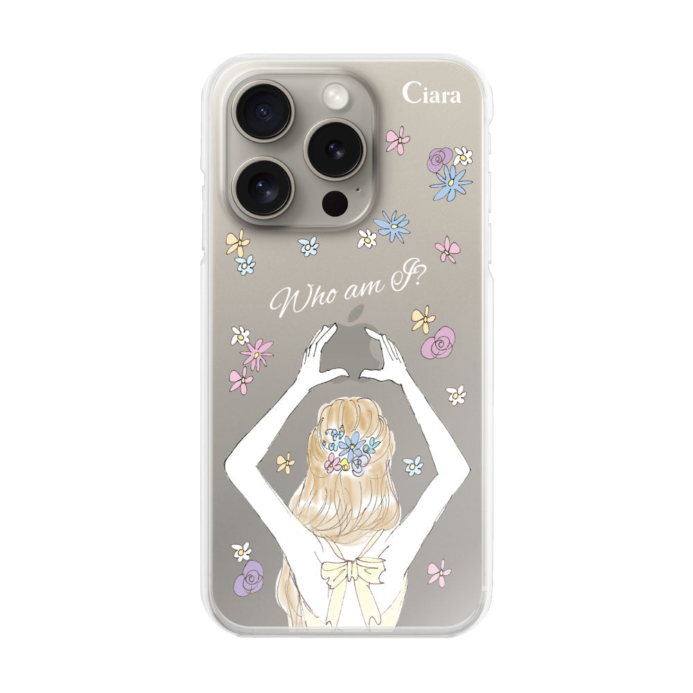 iPhone15Pro ハイブリッド クリアケース バックショット イエロー