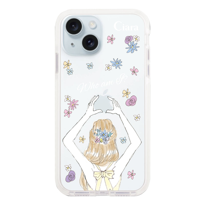 iPhoneケース クッションバンパー 耐衝撃クリアケース バックショット