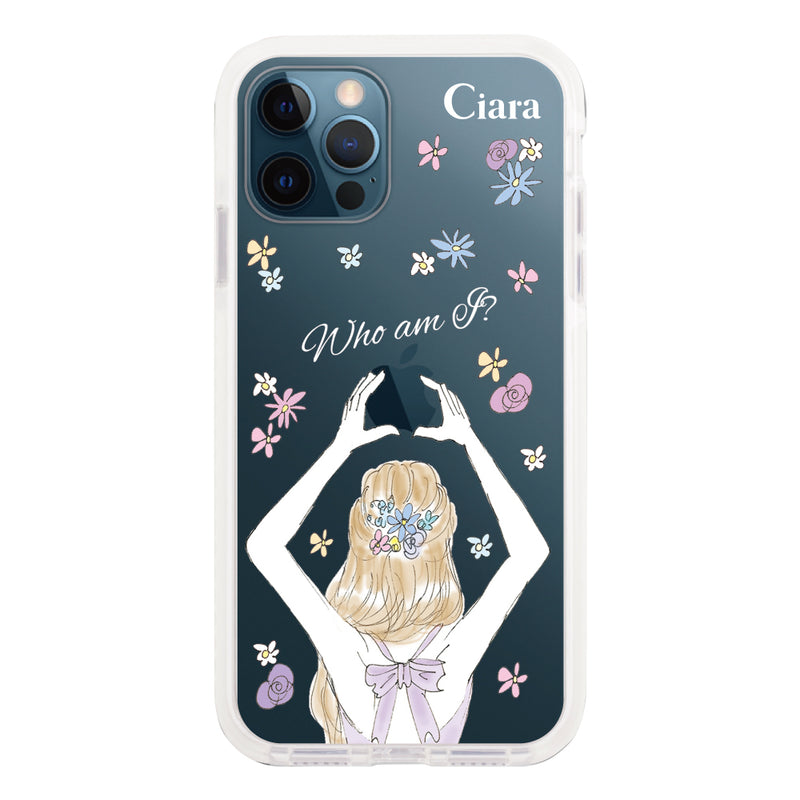 iPhoneケース クッションバンパー 耐衝撃クリアケース バックショット