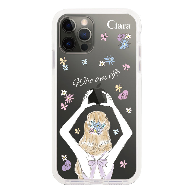 iPhoneケース クッションバンパー 耐衝撃クリアケース バックショット