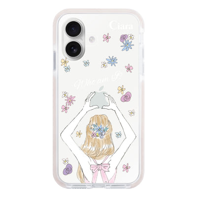 iPhoneケース クッションバンパー 耐衝撃クリアケース バックショット
