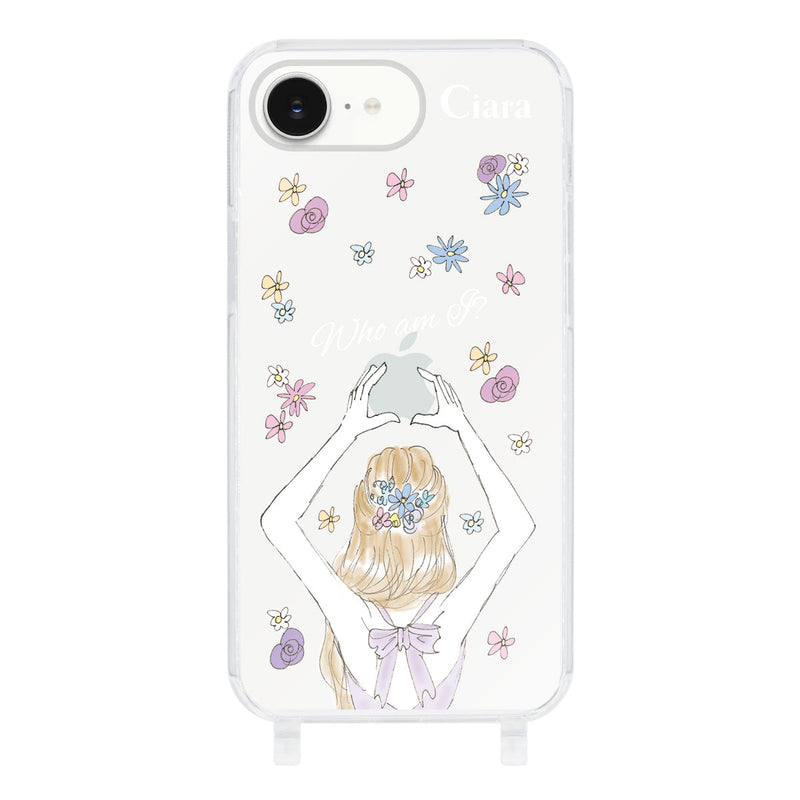 iPhoneケース ストラップクリアケース バックショット