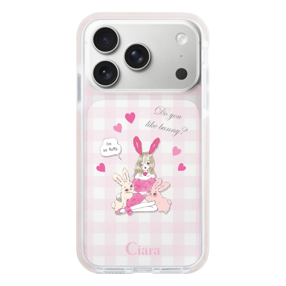 iPhoneケース】 クッションバンパー BUNNY&GIRL(バニーガール