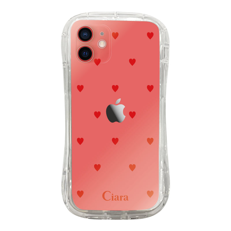 iPhoneケース TPUグリップ クリアケース スウィートハート