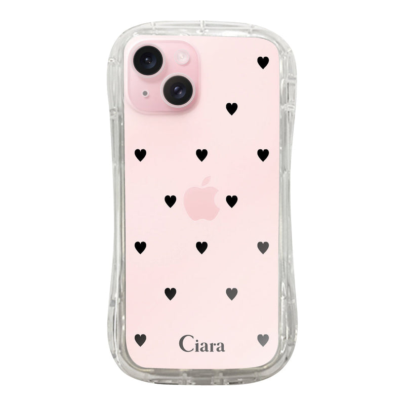 iPhoneケース TPUグリップ クリアケース スウィートハート