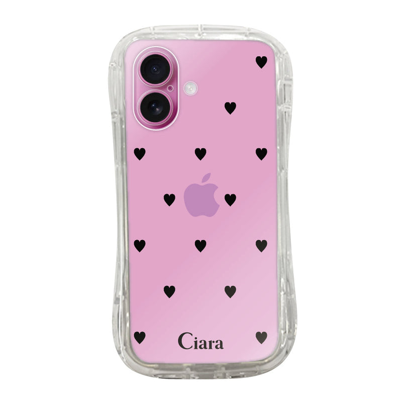 iPhoneケース TPUグリップ クリアケース スウィートハート