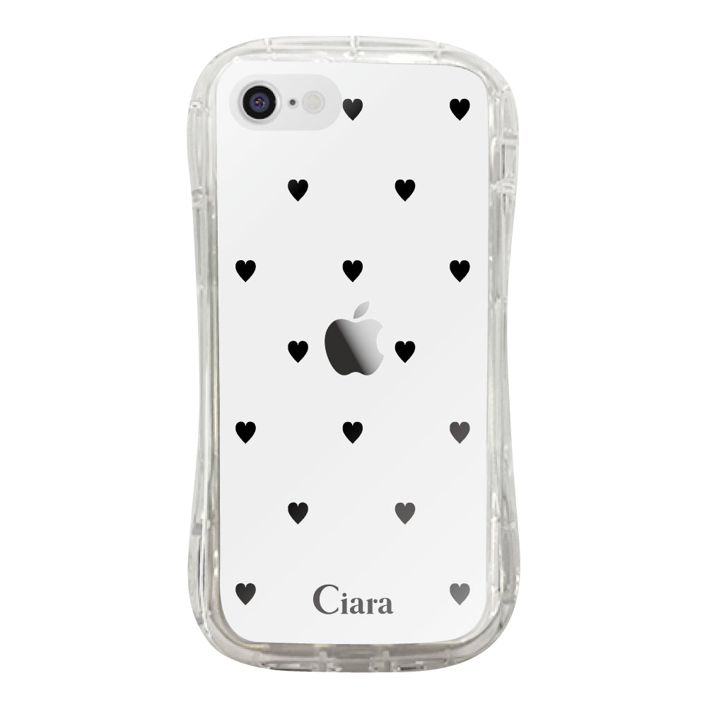 iPhoneケース TPUグリップ クリアケース スウィートハート