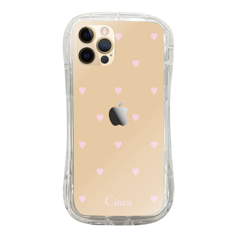 iPhoneケース TPUグリップ クリアケース スウィートハート