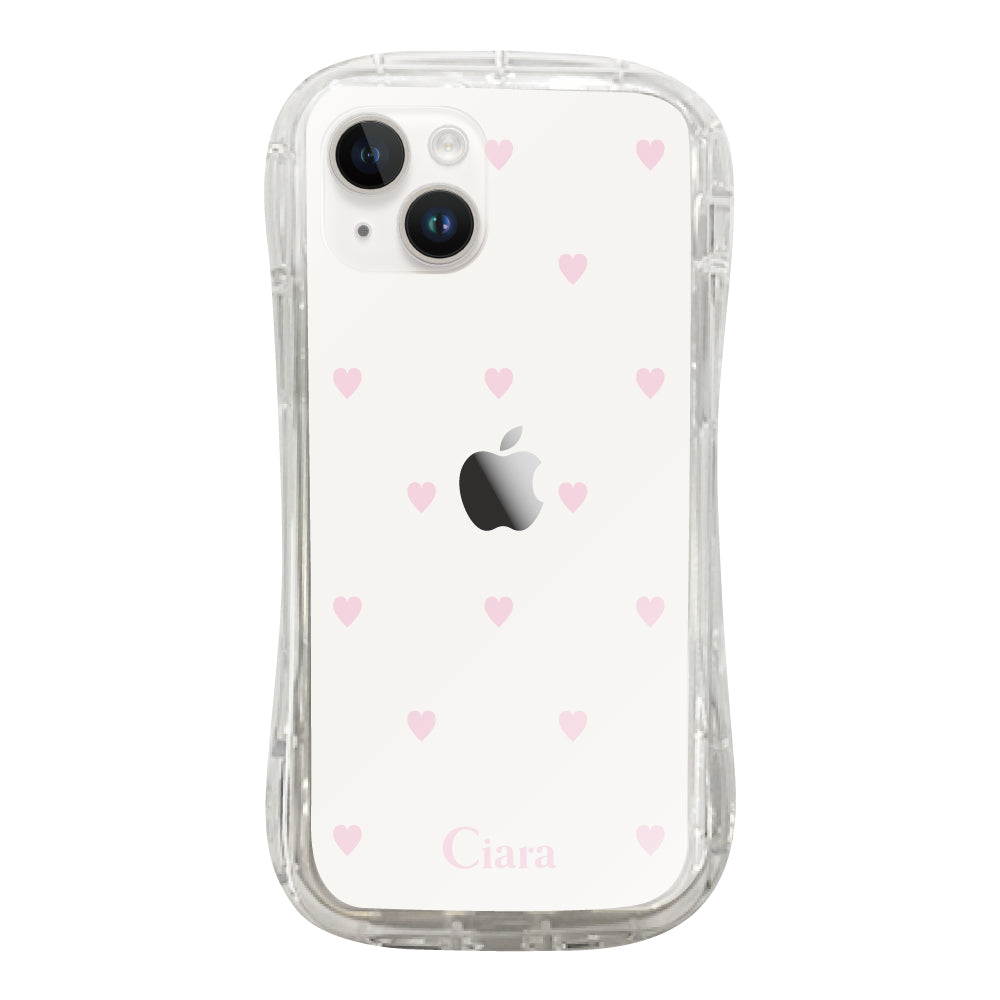 iPhoneケース TPUグリップ クリアケース スウィートハート