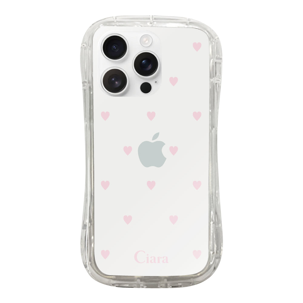 iPhoneケース TPUグリップ クリアケース スウィートハート
