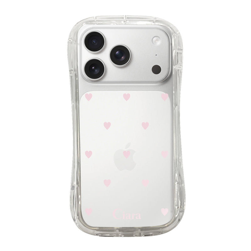 iPhoneケース TPUグリップ クリアケース スウィートハート