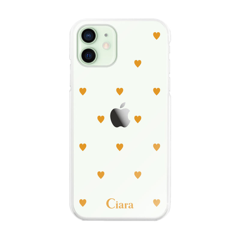 iPhoneケース ハイブリッド クリアケース カラーハート