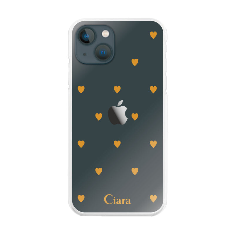 iPhoneケース ハイブリッド クリアケース カラーハート