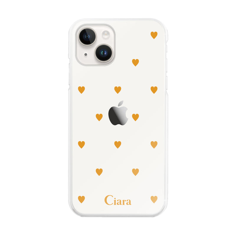 iPhoneケース ハイブリッド クリアケース カラーハート