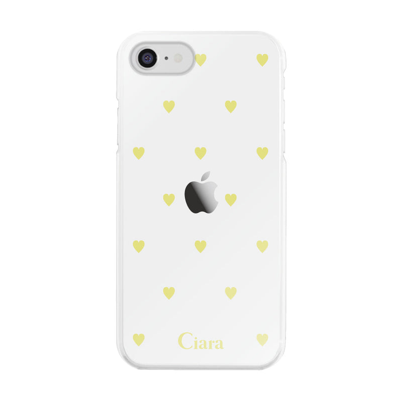 iPhoneケース ハイブリッド クリアケース カラーハート