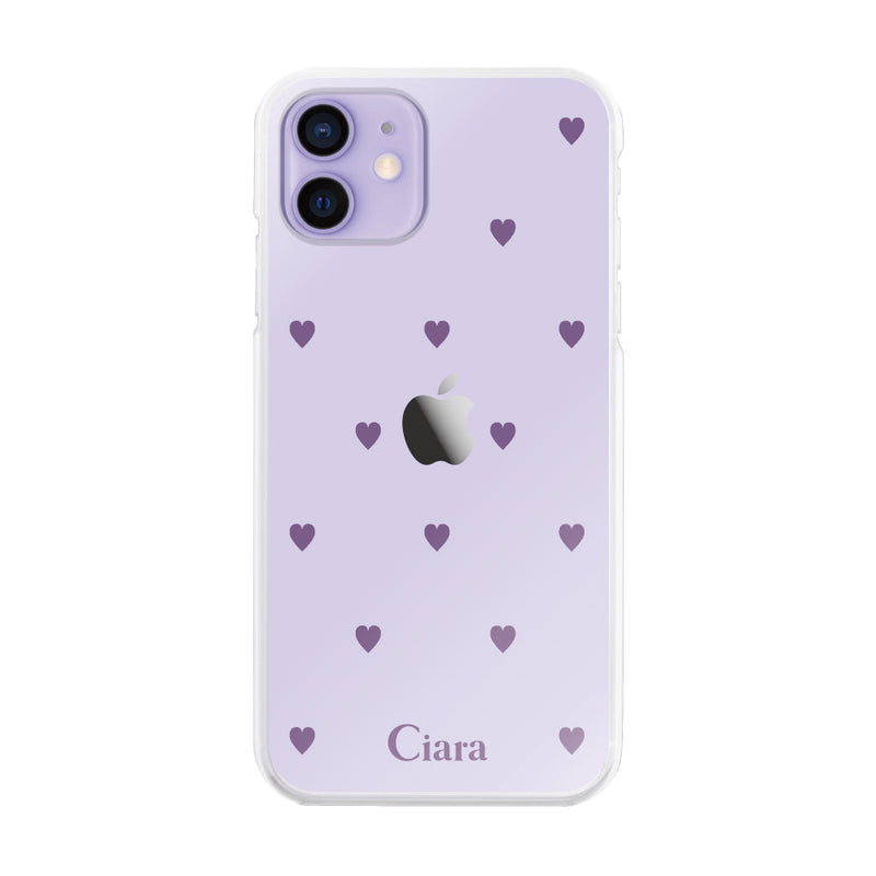iPhoneケース ハイブリッド クリアケース カラーハート