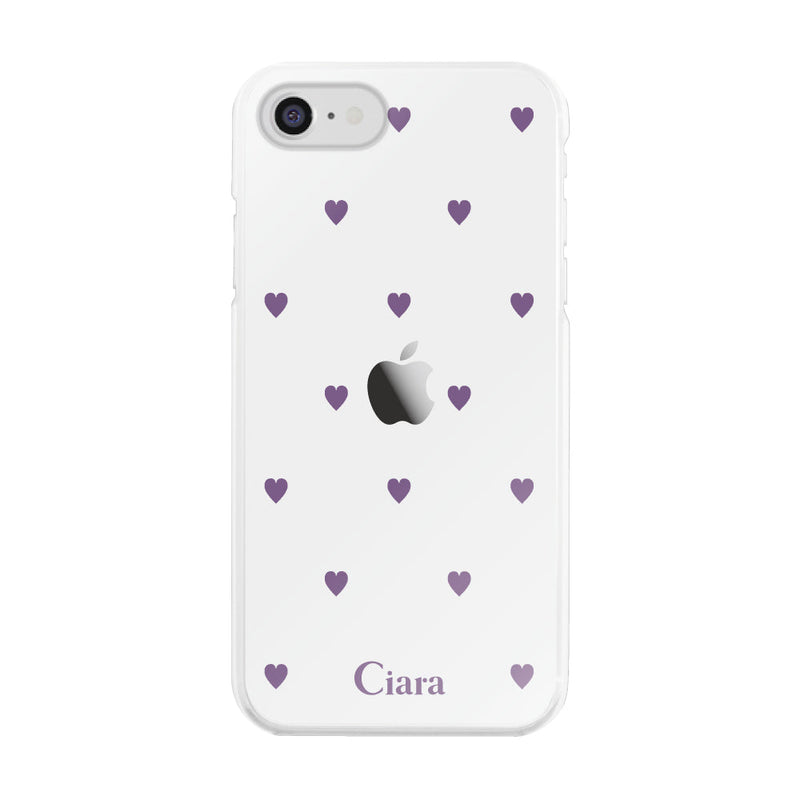 iPhoneケース ハイブリッド クリアケース カラーハート