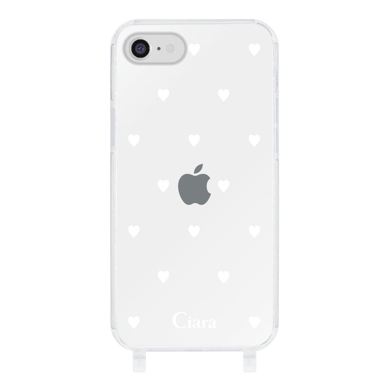 iPhoneケース ストラップクリアケース スウィートハート