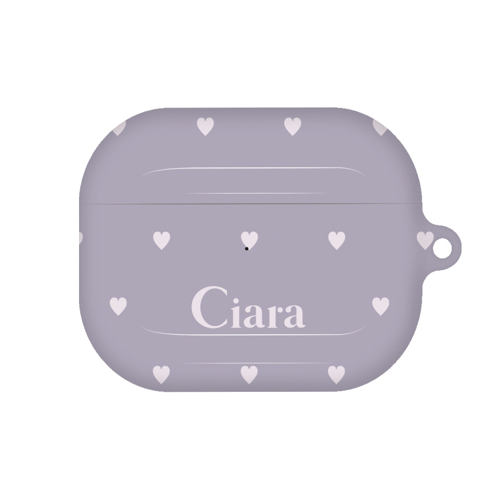 Airpods(第3世代)ケース ハード スウィートハート パープル