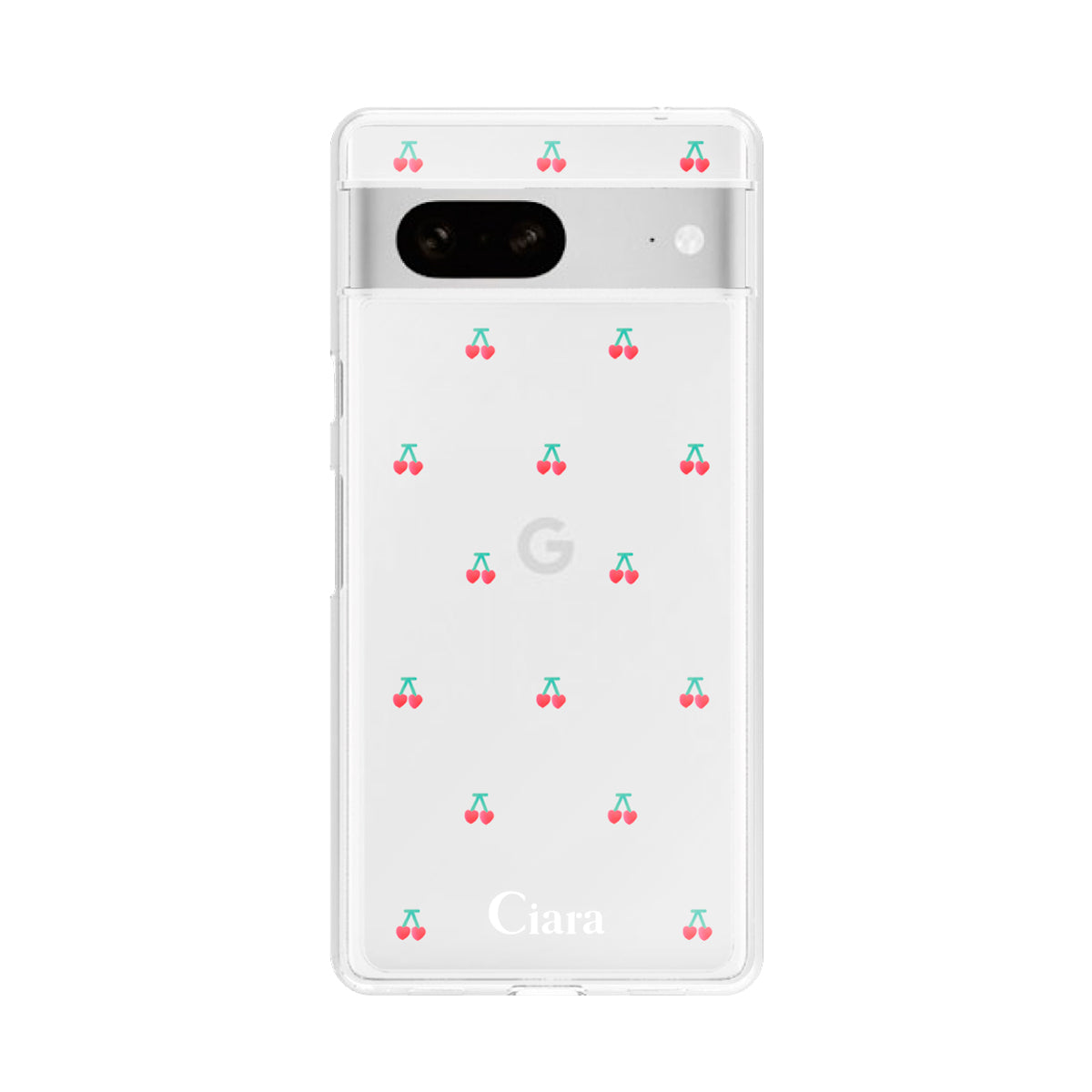 GooglePixel7 クリアケース タイニーチェリー レッド