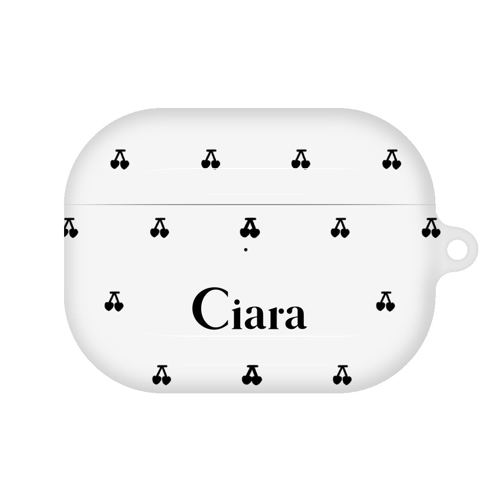 AirpodsProケース ハード タイニーチェリー ブラック