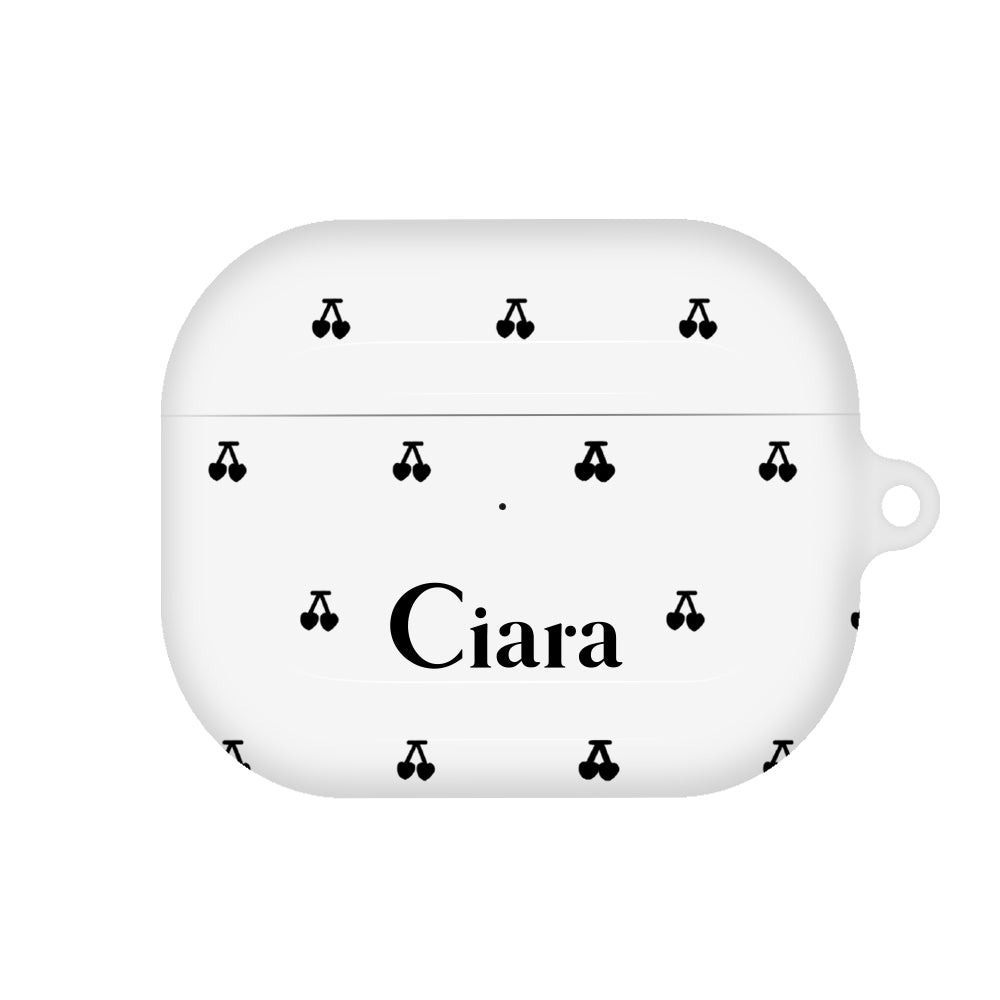 Airpods(第3世代)ケース ハード タイニーチェリー ブラック