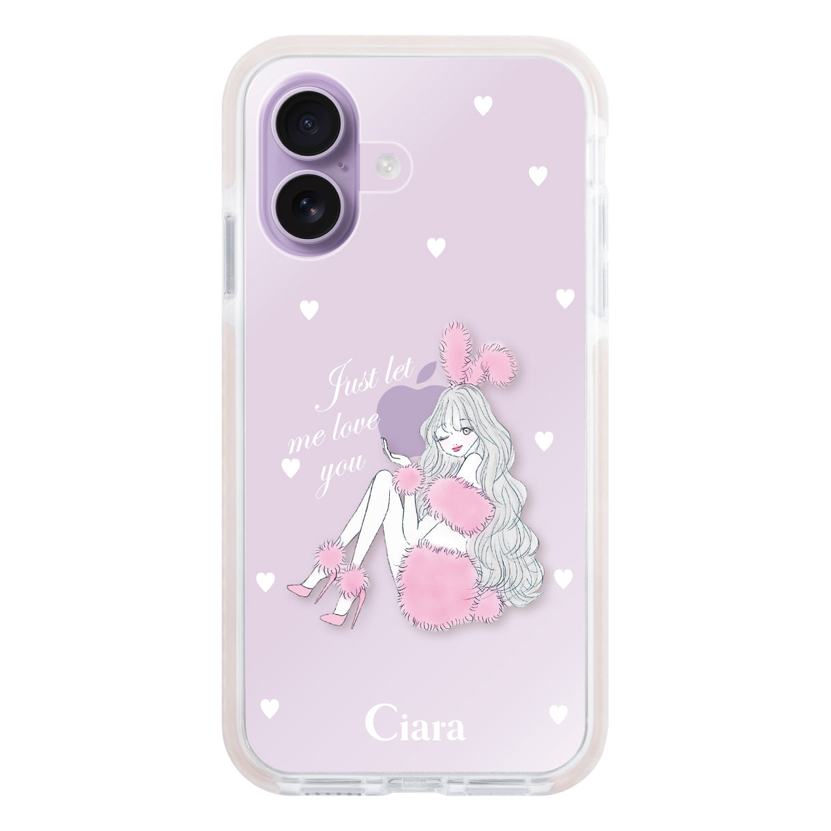 iPhoneケース】 クッションバンパー PINK BUNNY(ピンクバニー 