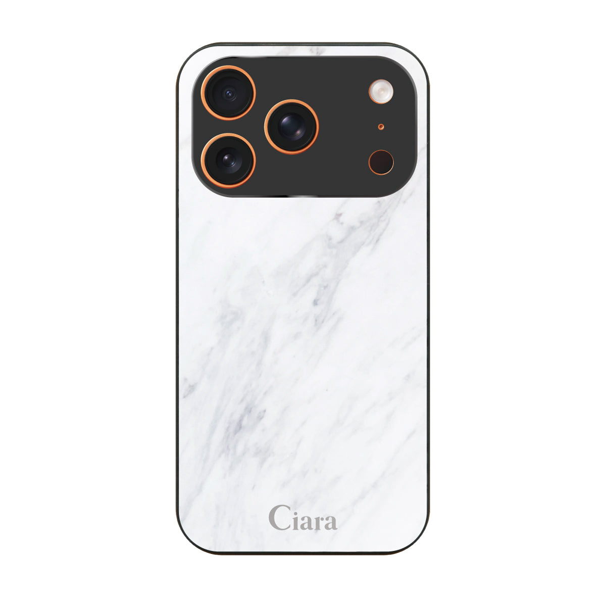 iPhone17ProMax ガラス 強化ガラスケース マーブル ホワイト