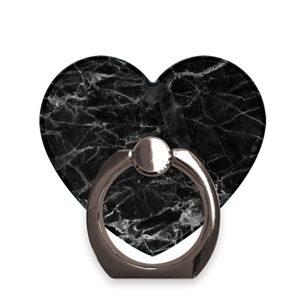 Free ハートリング マーブル ブラック/シルバー