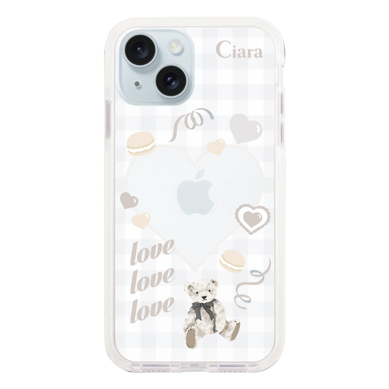 iPhoneケース クッションバンパー 耐衝撃クリアケース マイスウィーティー