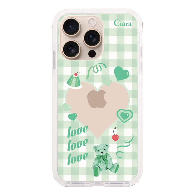 iPhoneケース クッションバンパー 耐衝撃クリアケース マイスウィーティー